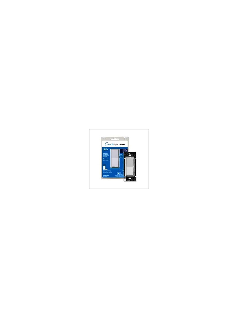Lutron Diva Smart Dimmer Switch For Caseta White